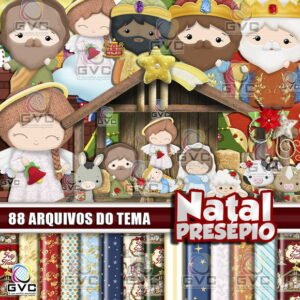 Kit Digital Natal Presépio