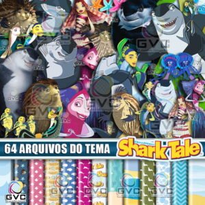 Kit Digital Shark Tale | O Espanta Tubarões