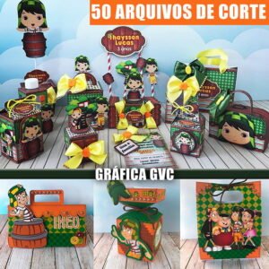 Kit Digital Turma do Chaves Arquivos de Corte Lembrancinhas