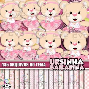 kit Digital Ursinha Bailarina