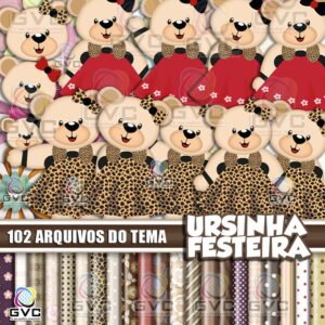 kit Digital Ursinha Festeira