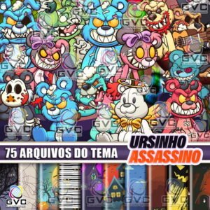 kit Digital Ursinho Assassino