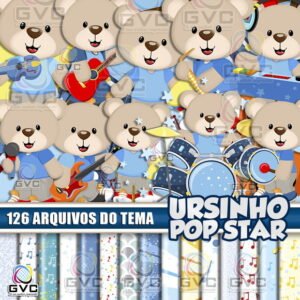kit Digital Ursinho Pop Star