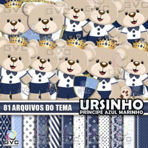 kit Digital Ursinho Príncipe