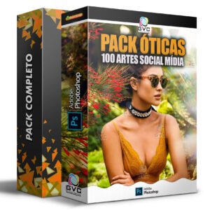 Pack Mídias Sociais Óticas Editáveis PSD Photoshop