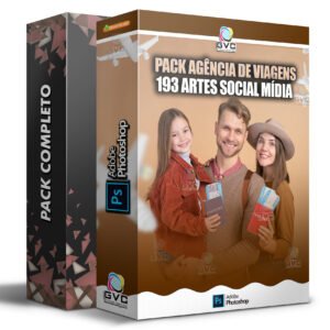 Pack Mídias Sociais Agência de Viagens Editáveis PSD Photoshop