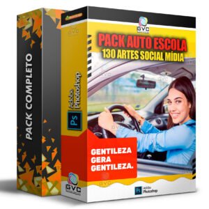 Pack Mídias Sociais Auto Escola Editáveis PSD Photoshop