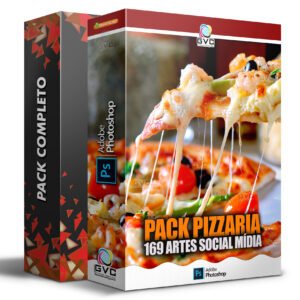 Pack Mídias Sociais Pizzaria Editáveis PSD Photoshop