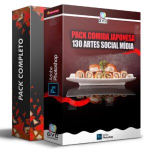Pack Mídias Sociais Comida Japonesa Editáveis PSD Photoshop