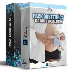 Pack Mídias Sociais Obstetríca Editáveis PSD Photoshop