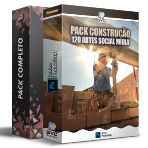Pack Mídias Sociais Construção Editáveis PSD Photoshop