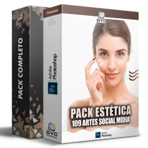 Pack Mídias Sociais Estética Editáveis PSD Photoshop
