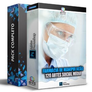 Pack Mídias Sociais Farmácia de Manipulação Editáveis PSD Photoshop