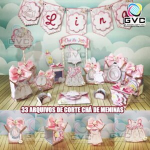 Arquivos de Corte Chá de Bebê Menina