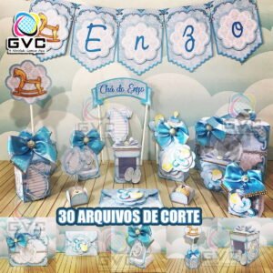 Arquivos de Corte Chá de Bebê Menino