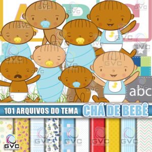 Kit Digital Chá de Bebê Menino