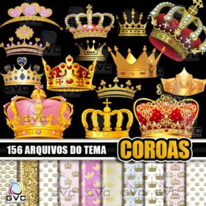 Kit Digital Coroas Realeza