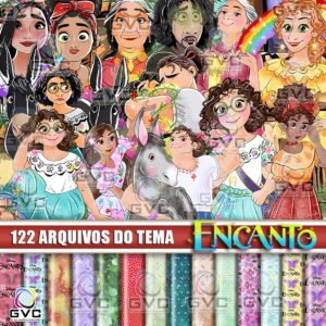 Kit Digital Encanto Aquarela