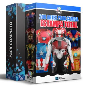 Pack Sublimação Estampas Camisa Arte Total