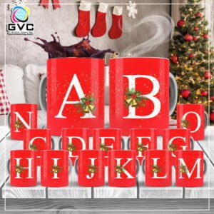 Artes Estampas Sublimação Caneca Alfabeto Natal