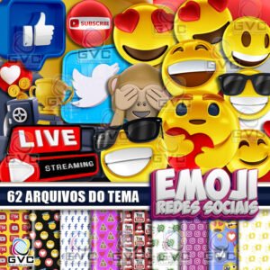 Kit Digital Emoji Redes Sociais