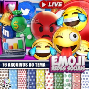Kit Digital Emoji Redes Sociais