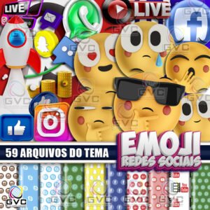 Kit Digital Emoji Redes Sociais
