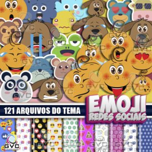 Kit Digital Emoji Redes Sociais