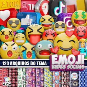 Kit Digital Emoji Redes Sociais