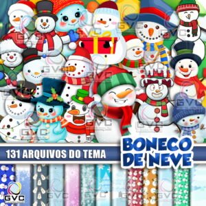 Kit Digital Boneco De Neve