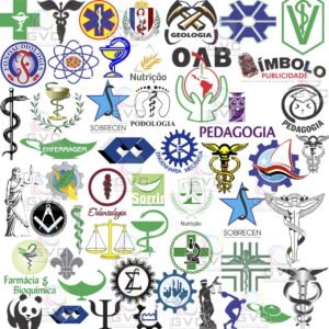 Kit Digital Logomarca Profissões Png
