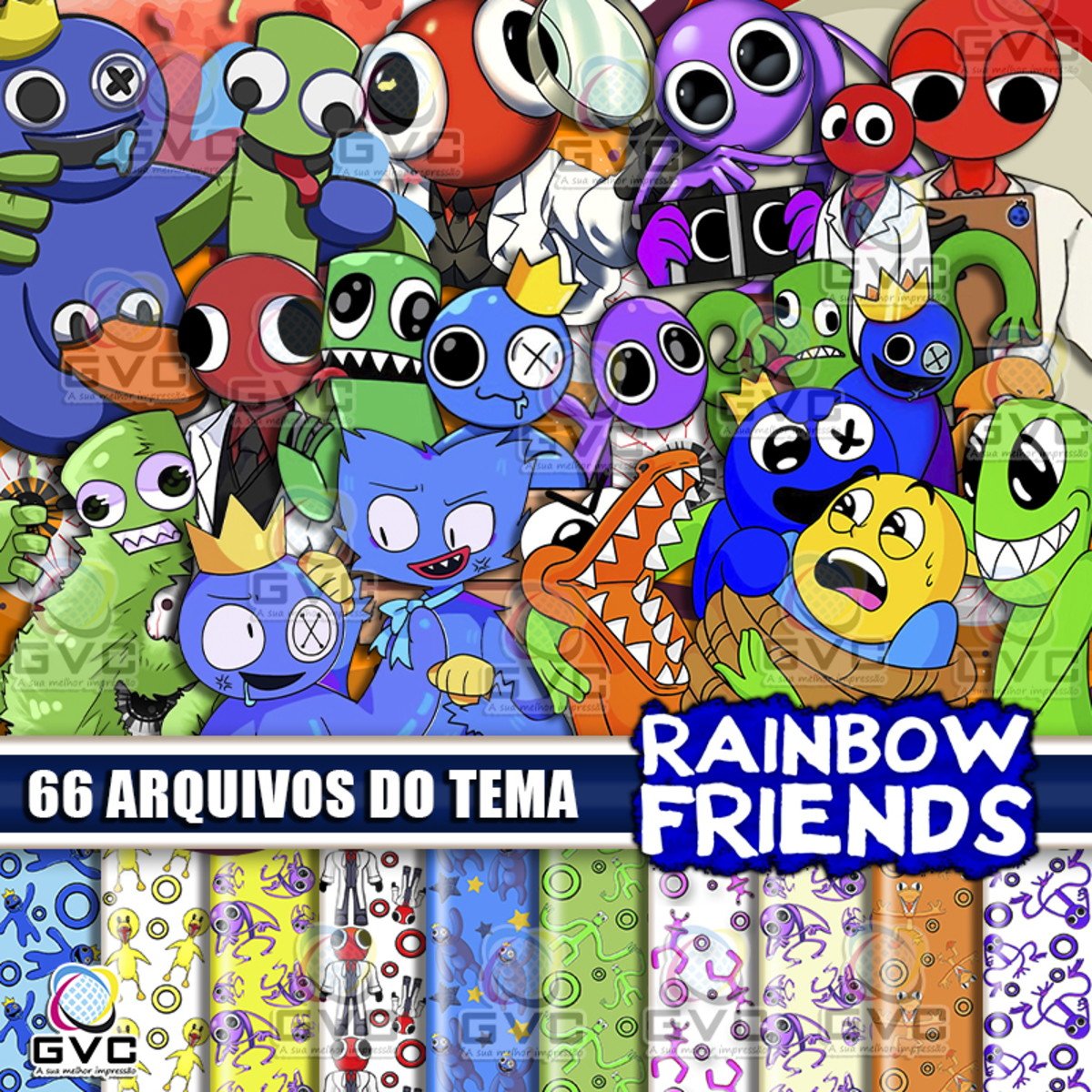 Kit Digital Png Rainbow Friends 2 (pague 1 Leve 3)