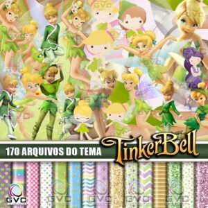 Kit Digital Tinker Bell Sininho