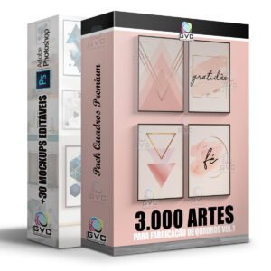 Pack 3000 Artes Modelos Para Fabricação De Quadros Vol.1
