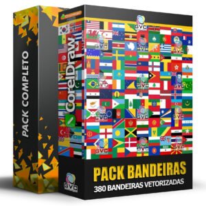Pack Bandeiras Vetorizadas para Corel Draw