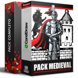 Pack Medieval Escudos Armas Brasões Elementos