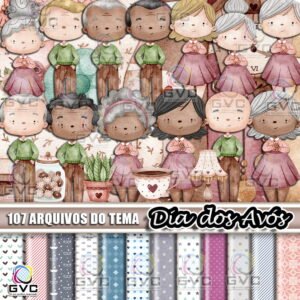 Kit Digital Dia dos Avós Aquarela