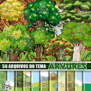 Kit Digital Árvores Floresta Vegetação