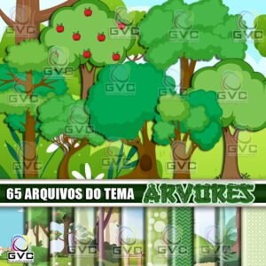 Kit Digital Árvores Floresta Vegetação