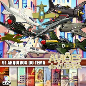 Kit Digital Aviões de Guerra