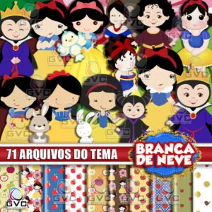 Kit Digital Branca De Neve Cute