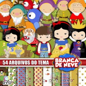 Kit Digital Branca De Neve Cute