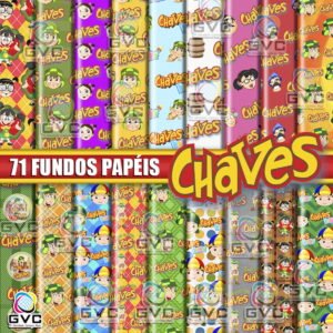 Kit Digital Chaves Fundos Papéis