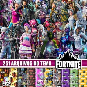 Kit Digital Fortnite Skins Meninas