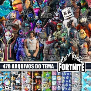 Kit Digital Fortnite Skins Meninos