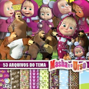 Kit Digital Masha e o Urso