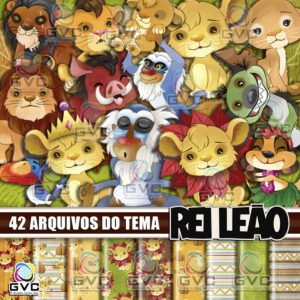 Kit Digital o Rei Leão Aquarela