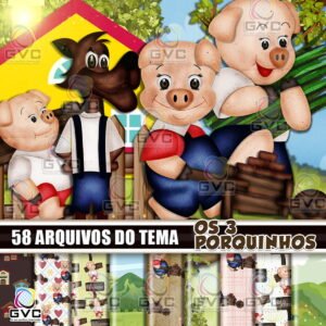 Kit Digital Os 3 Porquinhos