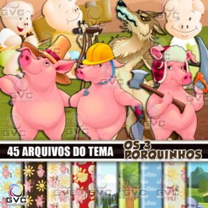 Kit Digital Os 3 Porquinhos