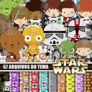 Kit Digital Star Wars Cute